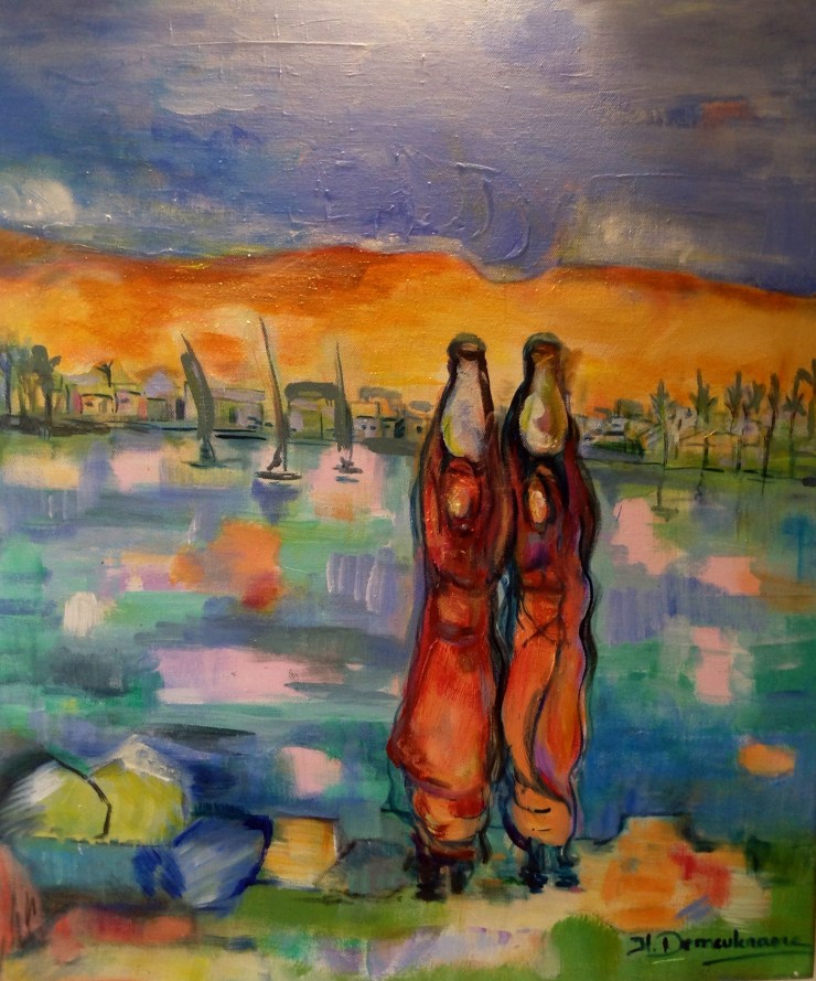 Egypte3 -Peinture-Acrylique sur toile-65cm/54cm