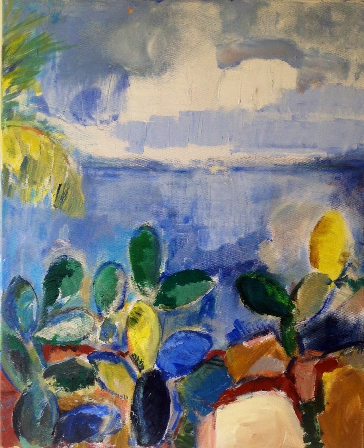 Palmbeach2-Peinture-Acrylique sur toile65cm/54cm