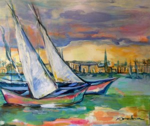 Egypte2 -Peinture-Acrylique sur toile-65cm/54cm