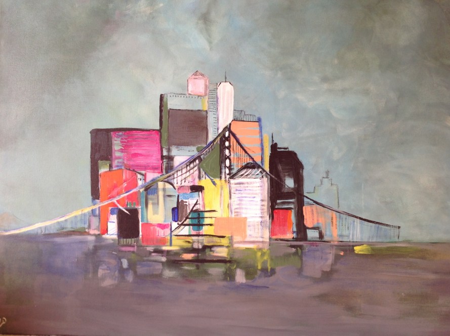 New-York-Peinture-Acrylique-100/70/5cm