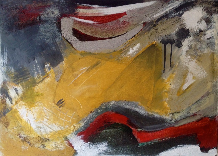 Abstrait1-Symphonie n°7 Beethoven-Techniques mixtes60cm/50cm