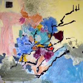 Japan-techiques mixtes sur toile 60cm/60cm