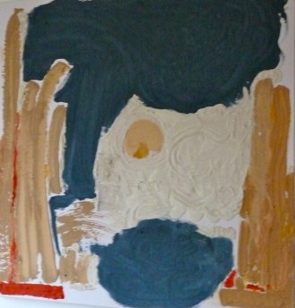 Tokyo-Peinture-Techniques mixtes-100cm/100cm/5cm Abstrait-Châssis épais