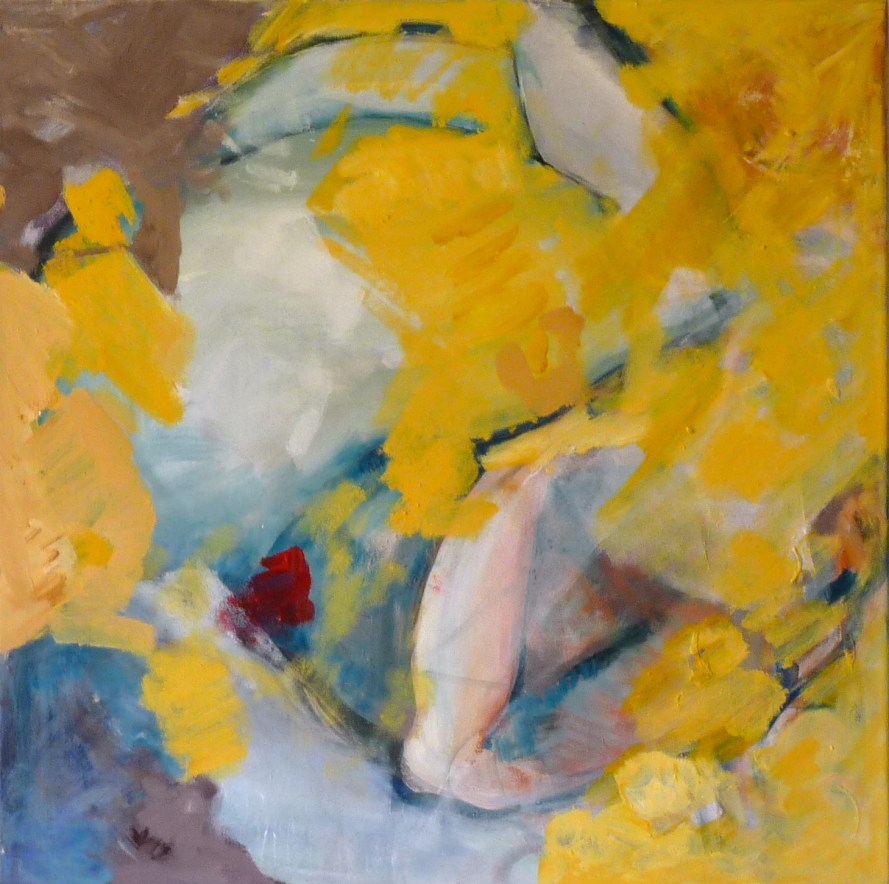 Céleste -Peinture Acrylique sur toile -Fait main-Oeuvre unique-50/50cm