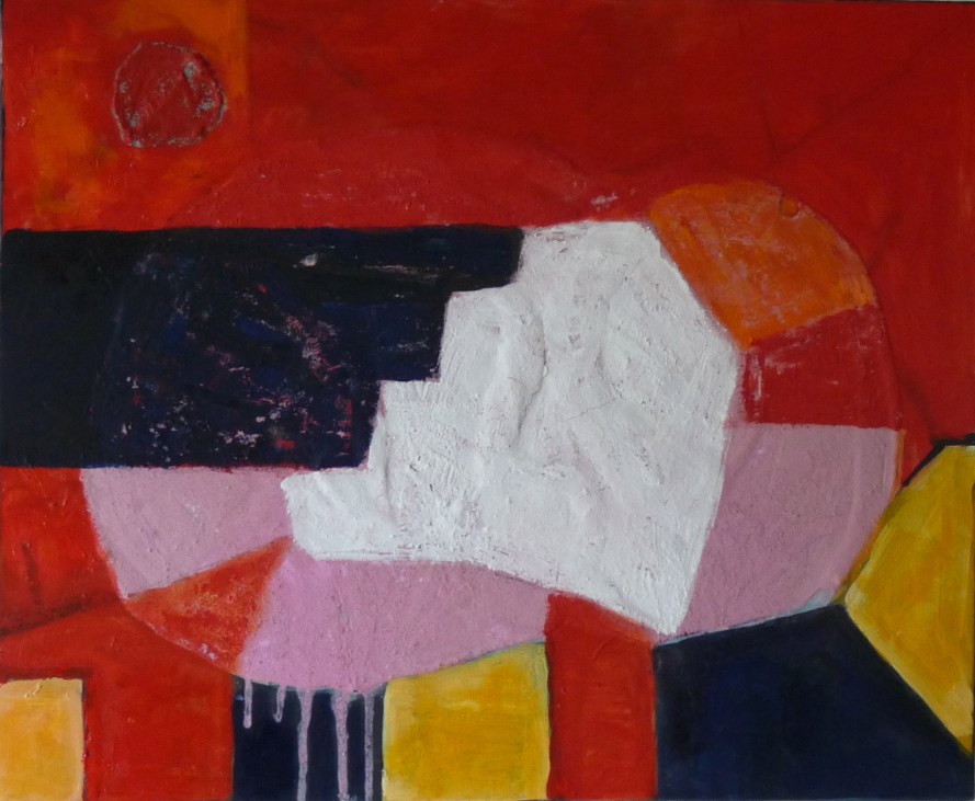 Marches -Peinture-Techniques mixtes -Fait main-Oeuvre unique-65/50cm