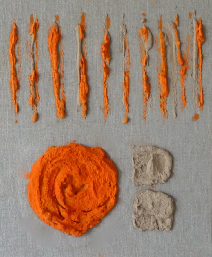 Eclosion -Peinture-Techniques mixtes -Fait main-Oeuvre unique-20/20cm