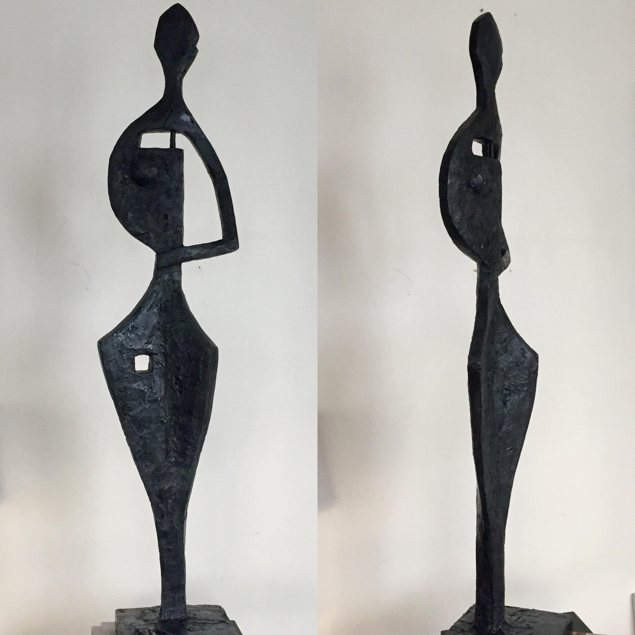 Noah -110cm Plâtre sur structure métallique